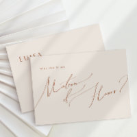 Désert de Whimsical | Carte d'honneur Matron beige