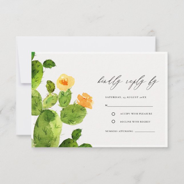 DÉSERT D'EAU VERTE CACTUS FLOWER RSVP (Devant)