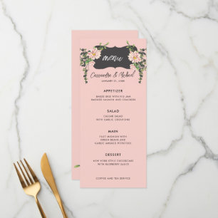 Desert Desert Bloom Menu Mariage 4 plats