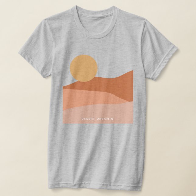 Desert Dreamin Minimalistisch Landscape T-Shirt (Ablage )