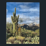 Desert Dreams Saguaro Foto Puzzle<br><div class="desc">Hallo ! Ich hoffe, Sie mögen dieses Foto, das ich auf meinen Reisen und Abenteuern! Füge deinen eigenen Text hinzu und Karo meine Shops für mehr!</div>