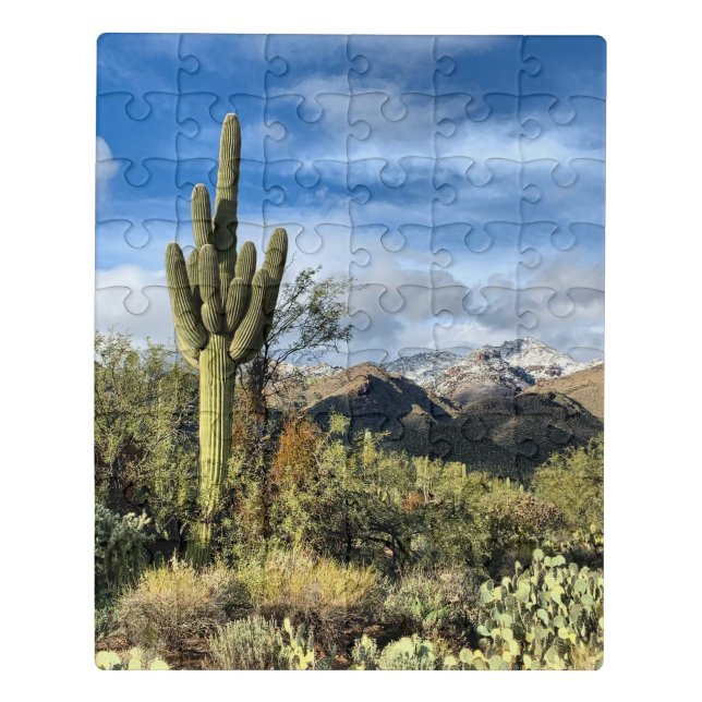 Desert Dreams Saguaro Foto Puzzle (Puzzle Vertikal)
