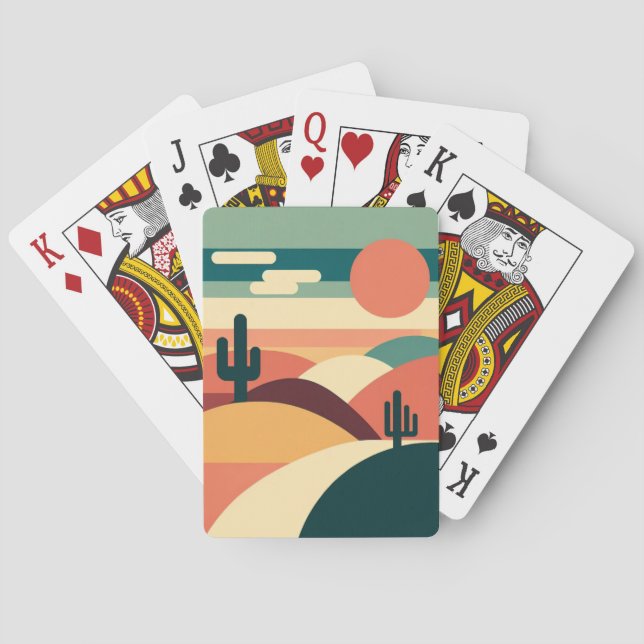 Desert Dusk Cartes de Jeu Abstraites (dos)