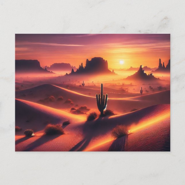 Desert Dusk Postkarte (Vorderseite)