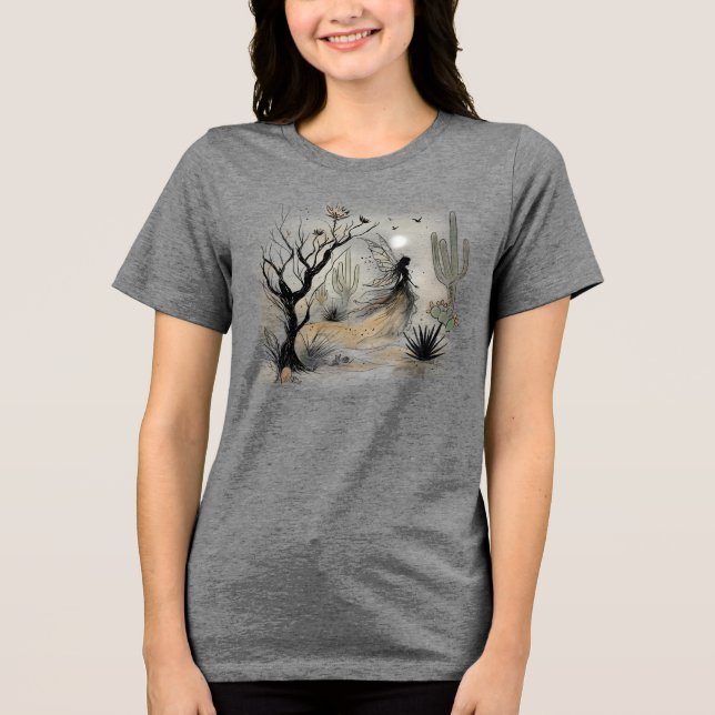 Desert Fairy Tri-Blend Shirt (Vorderseite)