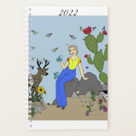 Desert Girl and Animals Planer