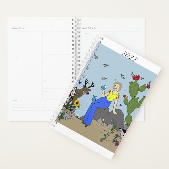 Desert Girl and Animals Planer (Anzeige)
