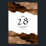 Desert Gold Agate Wedding Tischnummer<br><div class="desc">Wüstengold Hochzeitskarten aus Stein,  die auf Ihre Veranstaltungsspezifikationen zugeschnitten sind.</div>