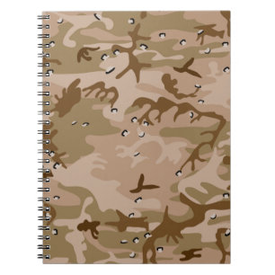 Desert Gulf War Camouflage Notebook Notizblock