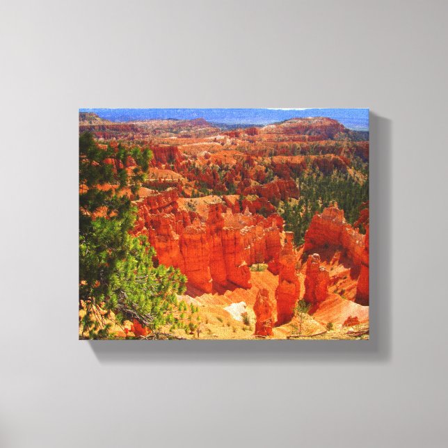 Desert Hoodoos Stretched Canvas Print Leinwanddruck (Vorderseite)