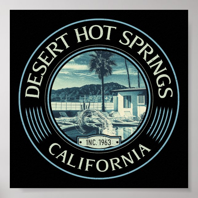 DESERT HOT SPINNEN FLÜSSIGE KALIFORNIEN POSTER (Vorne)