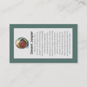 Desert Jasper Crystal Meaning Juwelier Display Visitenkarte