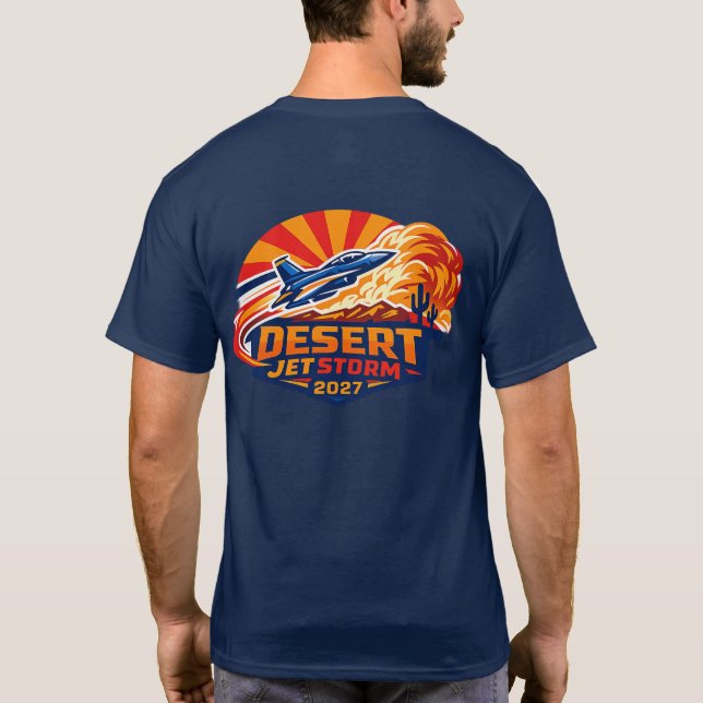 Desert Jet Storm 2027 T-Shirt (Rückseite)