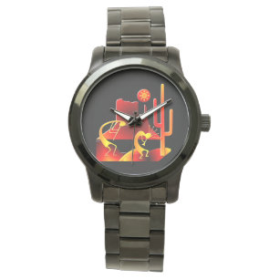 Desert Kokopelli Armbanduhr