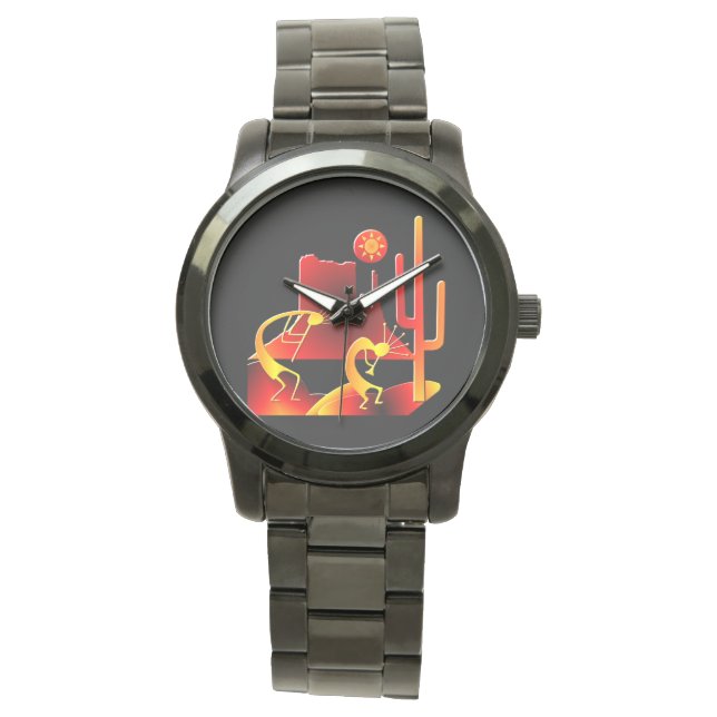 Desert Kokopelli Armbanduhr (Vorderseite)