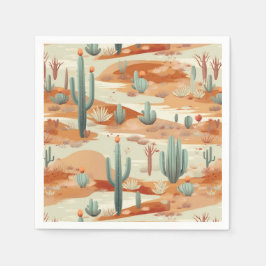 Desert Landscape Paper Serviette