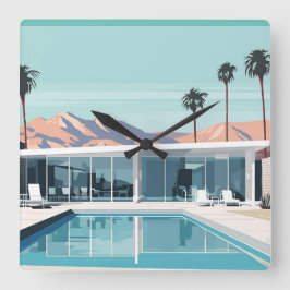 DESERT LIVING #4 QUADRATISCHE WANDUHR