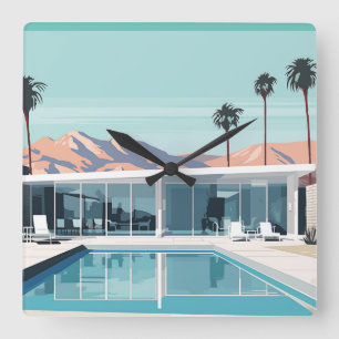 DESERT LIVING #4 QUADRATISCHE WANDUHR