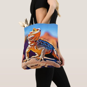 Desert Lizard Nah-up Design Tasche