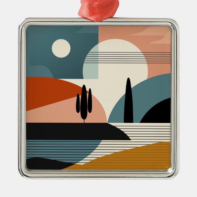 Desert Mirage Ornament Aus Metall (Vorne)