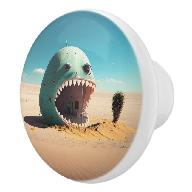 Desert monster house keramikknauf (Rechts)