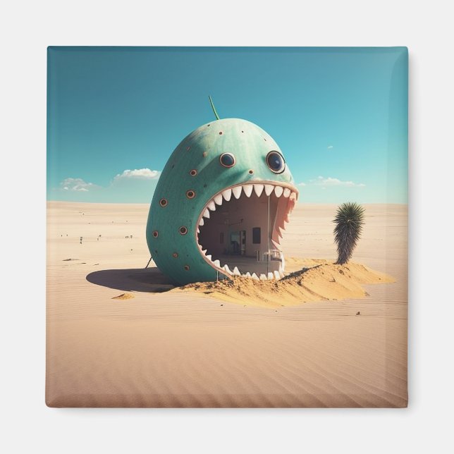 Desert monster house magnet (Vorne)