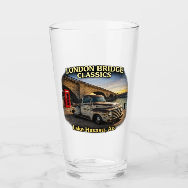 Desert Muscle Retro Pickup Design Glas (Vorderseite)
