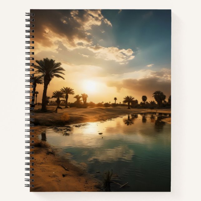 Desert Oasis Notizbuch (Vorderseite)