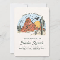 Désert occidental | Bachelor Party Invitation