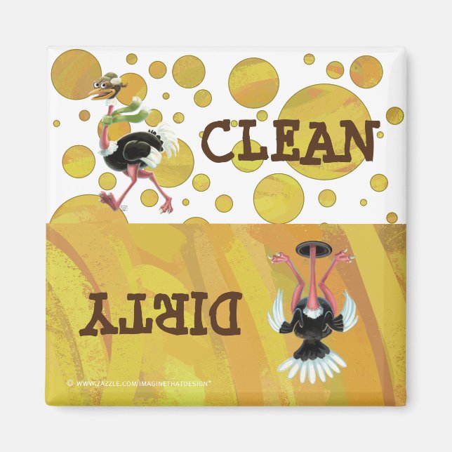 Desert Ostrich Runner Magnet (Vorne)