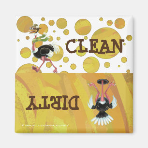 Desert Ostrich Runner Magnet