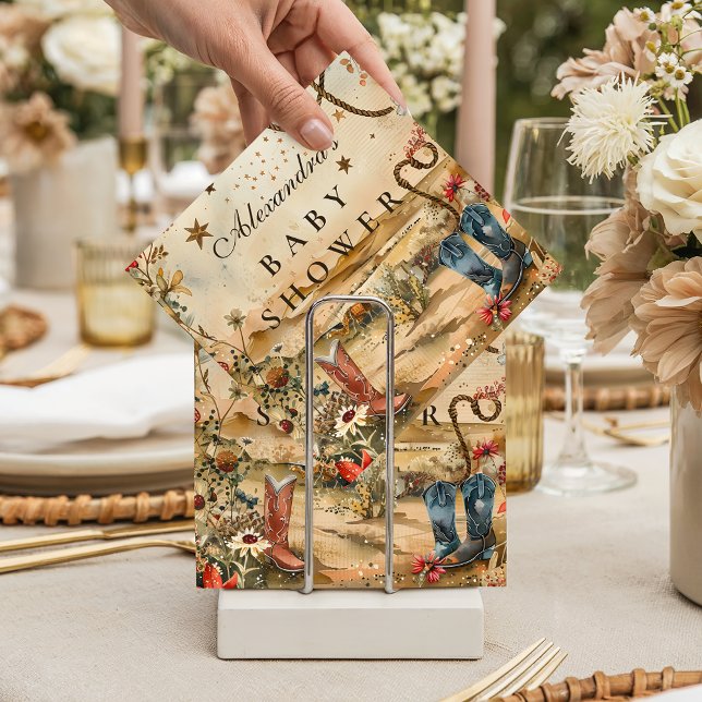 Desert Rodeo Western Baby Shower Serviette (Von Creator hochgeladen)