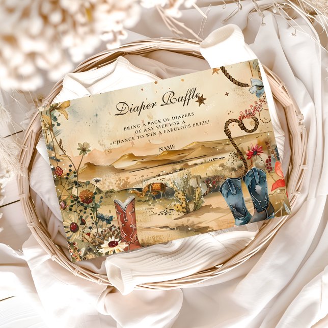 Desert Rodeo Western Diapper Raffle Begleitkarte (Von Creator hochgeladen)