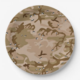 Desert Sand Camouflage Papierplatte Pappteller