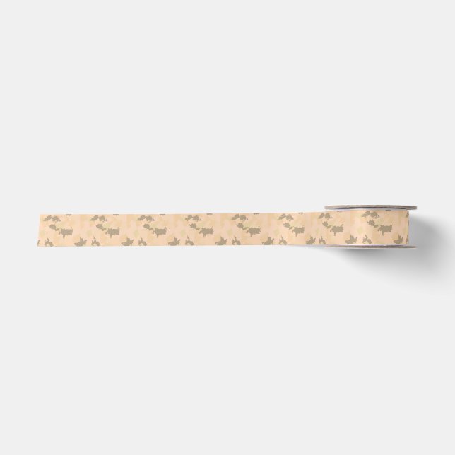 Desert Sand Camouflage Satinband (Vorderseite)