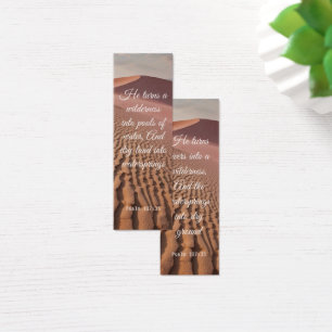 Desert Sand Dune Desolation Elegante Bibel Verse