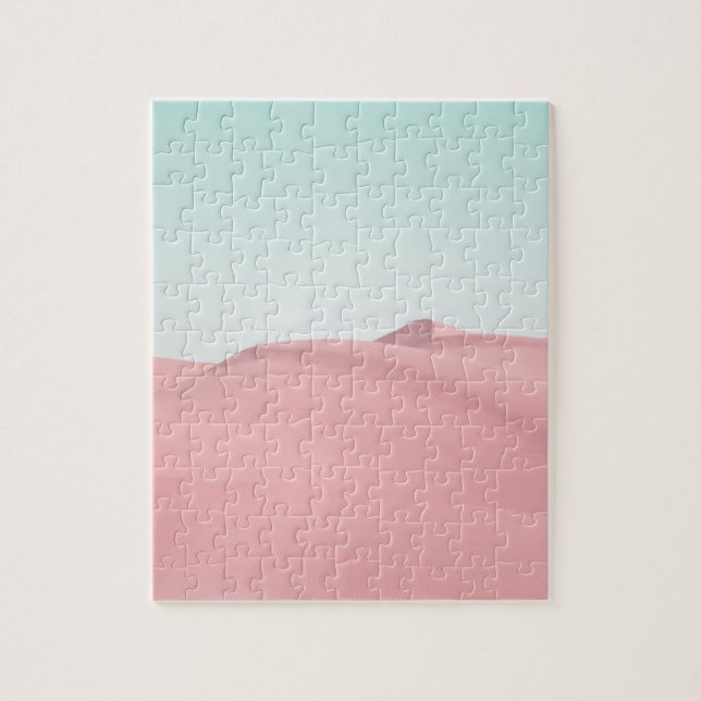 Desert Sand Dunes Sky Foto Pink Moderne (Vertikal)