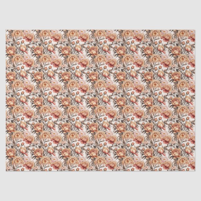 Desert Sand Floral Seidenpapier (Vorderseite)