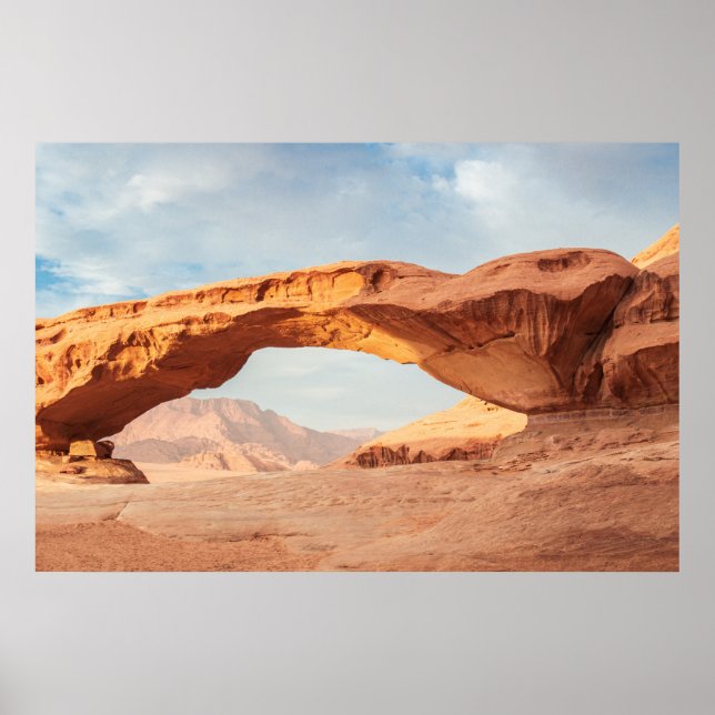 Desert Sand Stone Wadi Rum Jordan Poster (Vorne)