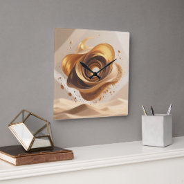 Desert Sands Wall Clock Quadratische Wanduhr