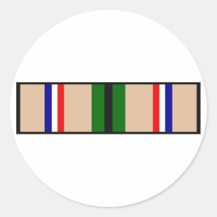 Desert Storm Ribbon Runder Aufkleber