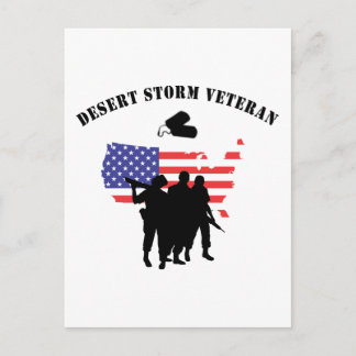 Desert Storm Veteran Postkarte
