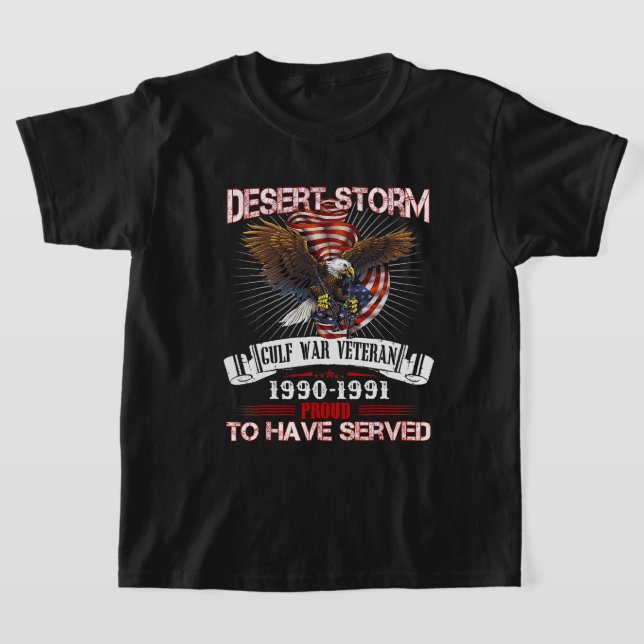 Desert Storm Veteran T Shirt Veteran Proud für Fet (Ablage )