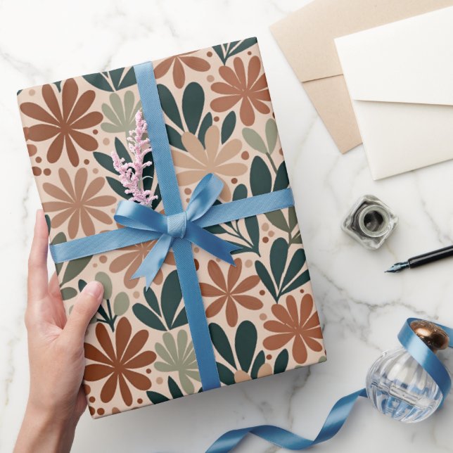 Desert Succulent Blooms Geschenkpapier (Schenken)