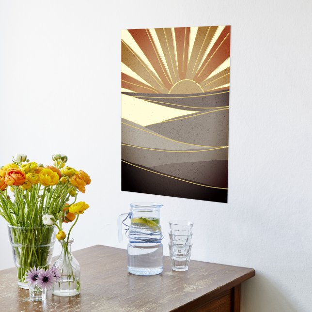 Desert Sun Foliendrucke (Ablage(Küche))