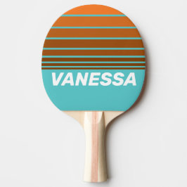 Desert Teal Horizon Striping with Name Tischtennis Schläger