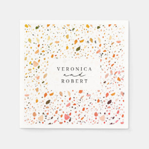 Desert Terrazzo Wedding Serviette