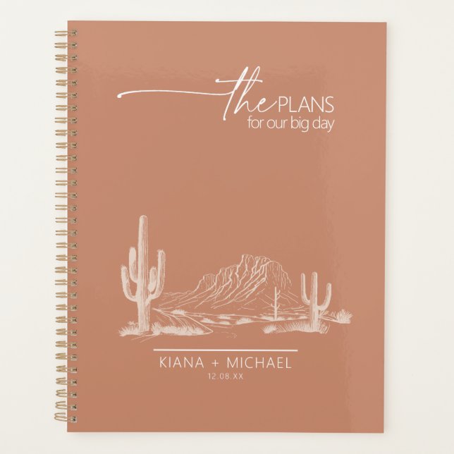 Desert Vibes Paysage Mariage Terra Cotta ID1019 (Devant)