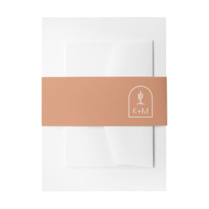 Desert Vibes Wedding Terra Cotta ID1019 Einladungsbanderole