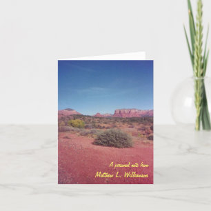 Desert Vista Blank Personalized Note Cards
